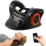Neck Massager for Pain Relief,Portable Electric Massage Pillow with Heat,Deep Tissue Relaxation for Neck,Shoulders,Back,Perfect for Home, Office,Travel