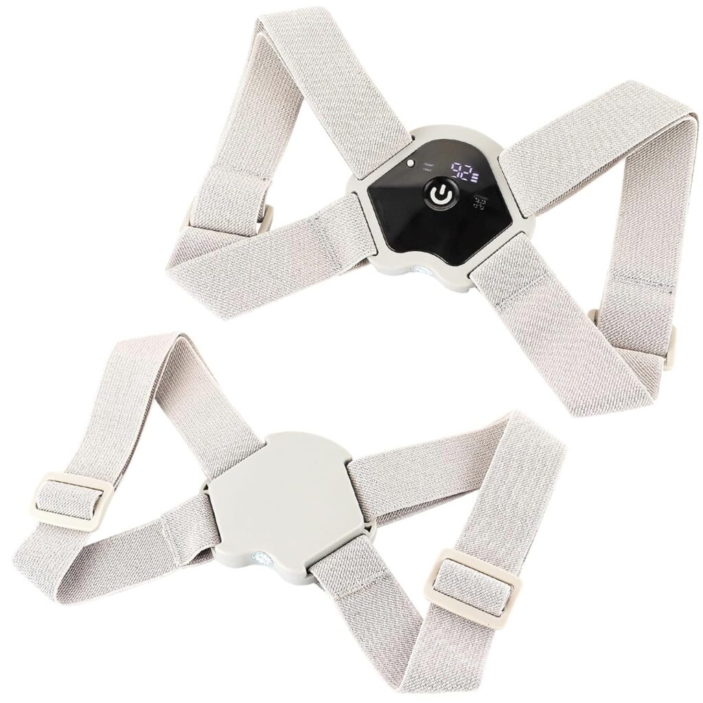 LIARTY Posture Corrector with Touchscreen and Smart Vibration, Upper Back Brace for Teens & Kids, Fully Adjustable Back Straightener