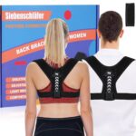 Siebenschläfer Posture Corrector Upper Back Brace Neck Shoulder Back Support Brace Pain Relief Belt For Women Men Braces Spine Straightener Breathable & Adjustable