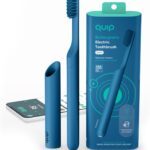 Quip Rechargeable Smart Sonic Toothbrush for Adults – Timed Electric Toothbrush with Bluetooth & Rewards App – Replaceable Brush Head, Soft Bristles, Plastic Handle – Travel Toothbrush – Ocean Blue