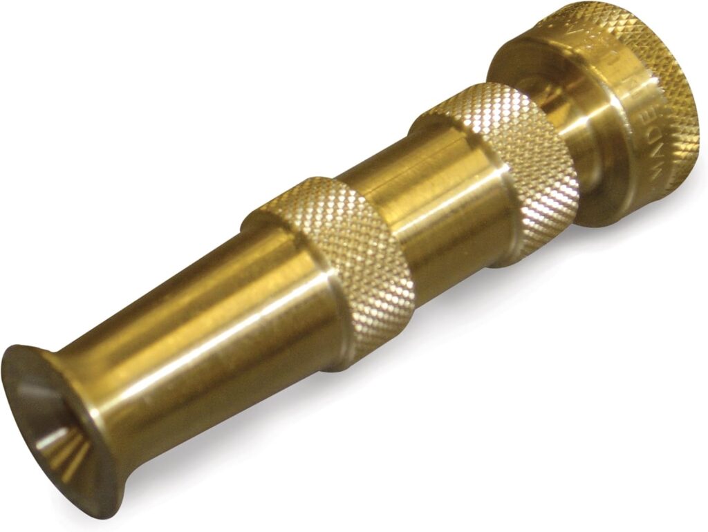 Dramm 12380 Heavy-Duty Brass Adjustable Hose Nozzle