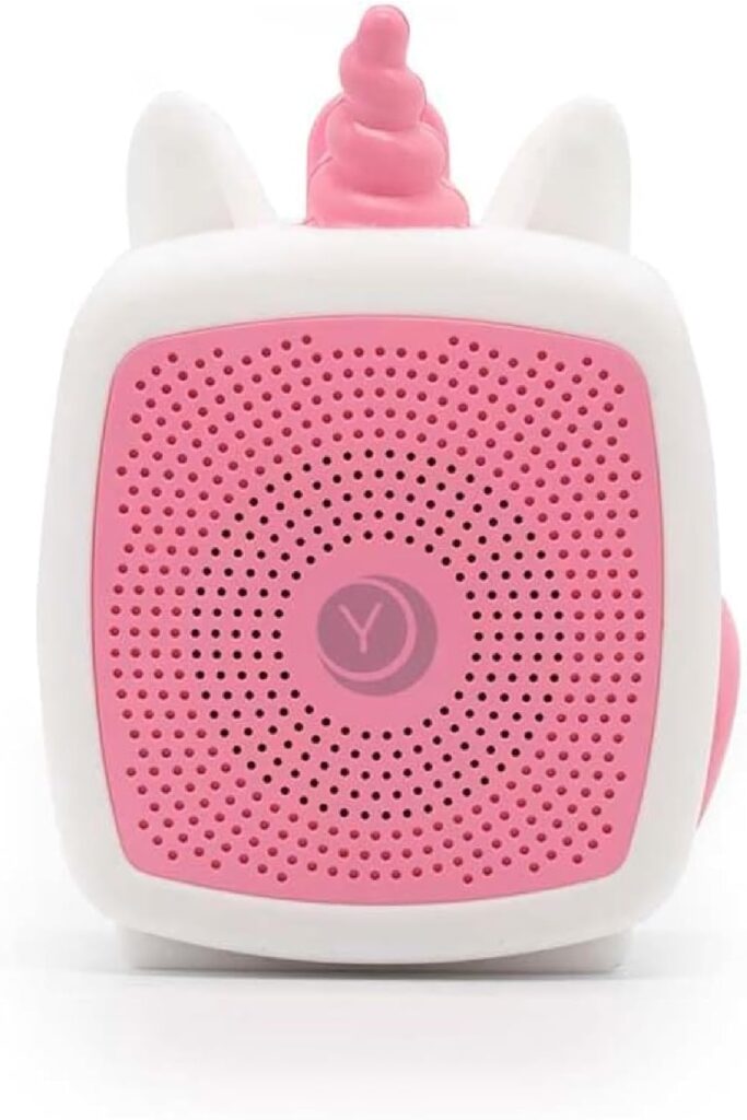 Yogasleep Pocket Baby Soother Unicorn, White Noise Machine, 6 Soothing Sounds & Timer for Better Sleep, Includes Brown Noise & Lullabies, Compact Size for Travel & Child Safe, Must Have Registry Gift