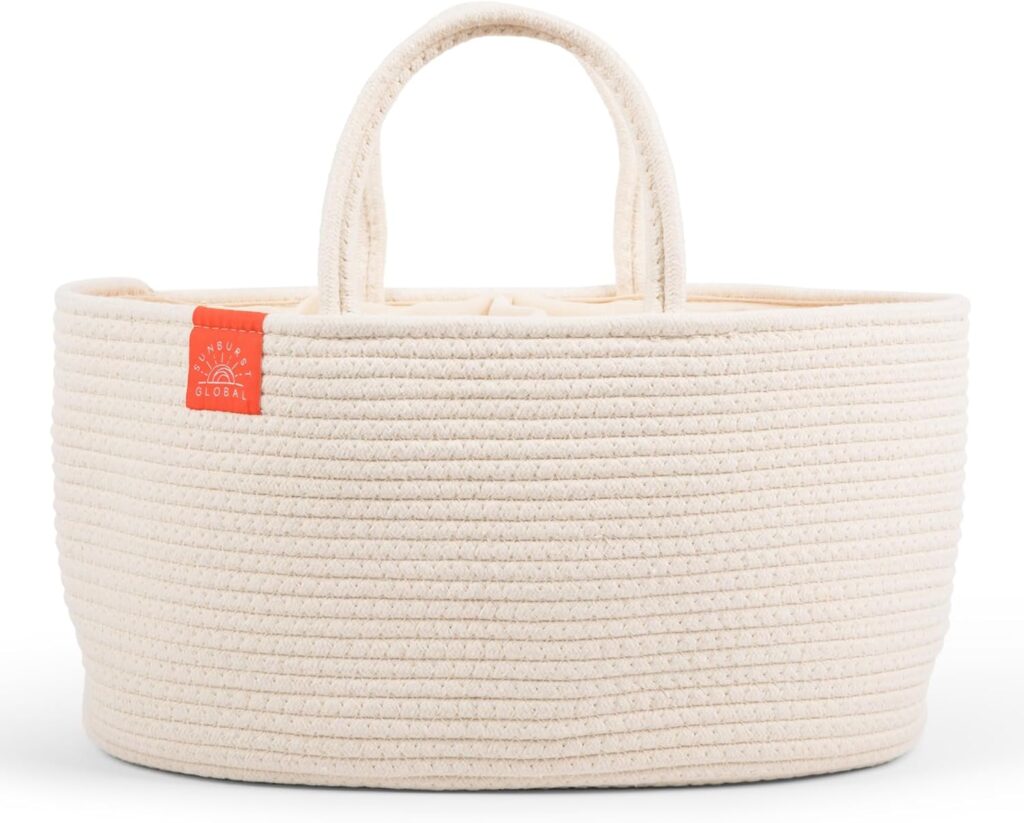 Diaper Caddy Organizer – Baby Shower Gifts – Newborn Essentials Must Haves – New Mommy Essentials – Boy or Girl Nursery Décor – Bed Caddy – Car Organizers and Storage.