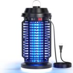 YISSVIC Bug Zapper Outdoor Indoor Waterproof Electric Mosquito Lamp Fly Zapper Killer Effective 4200V Plug in for Home Patio Office Courtyard