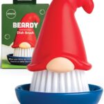New! Beardy Gnome Dish Brush by Ototo – Dish Scrub Brush, Gnomes, Quirky Gifts, Dish Brush, Cute Kitchen Accessories, Funny Kitchen Gadgets, Vegetable Brush, Cute and Useful Gifts for Women