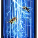 Bug Zapper 2000V High Powered UV Light Electric Mosquito Zapper Waterproof Mosquito Killer Lamp Light-Emitting Flying Insect Control Lamp for Home, Patio, Backyard, Camping