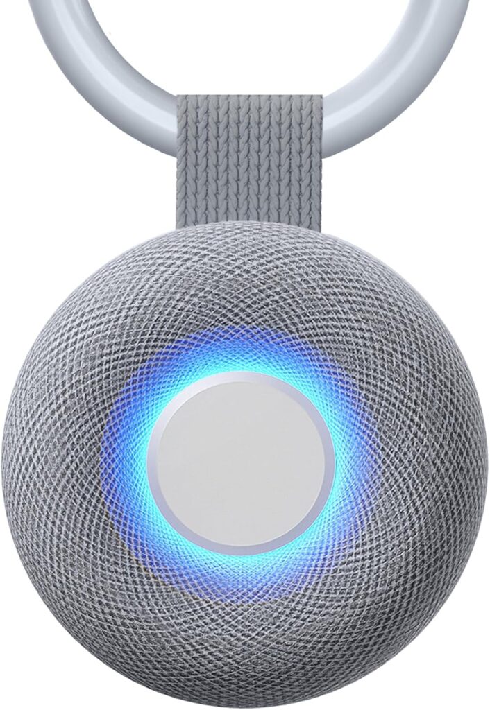 Portable Sound Machine – White Noise Sound Machine for Baby, Travel Donut Sound Machine for Sleep, 15 Soothing Sounds & 7 Colors Night Light, Breathing, Baby Shusher, Registry Gift, Grey