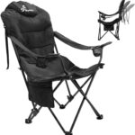Sportneer Folding Camping Chair: 3 Adjustable Angle Camping Chair with Backrest Headrest & Carry Bag – Portable Folding Chair for Camping Outdoor, 1 Pack
