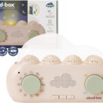 Cloudb Cloudbox My First Dreambox (English/Spanish) Storyteller Sound Machine | 36 Stories, 8 Melodies, 8 White Noises, 4 Light Projections | Star Projector Night Light, Rechargeable, Baby Essentials