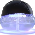 Water-Based Purifier Air Washer, Air Revitalizer & Freshener, Air Fresher with 7 LED Color Changing Light for Rooms (Black)