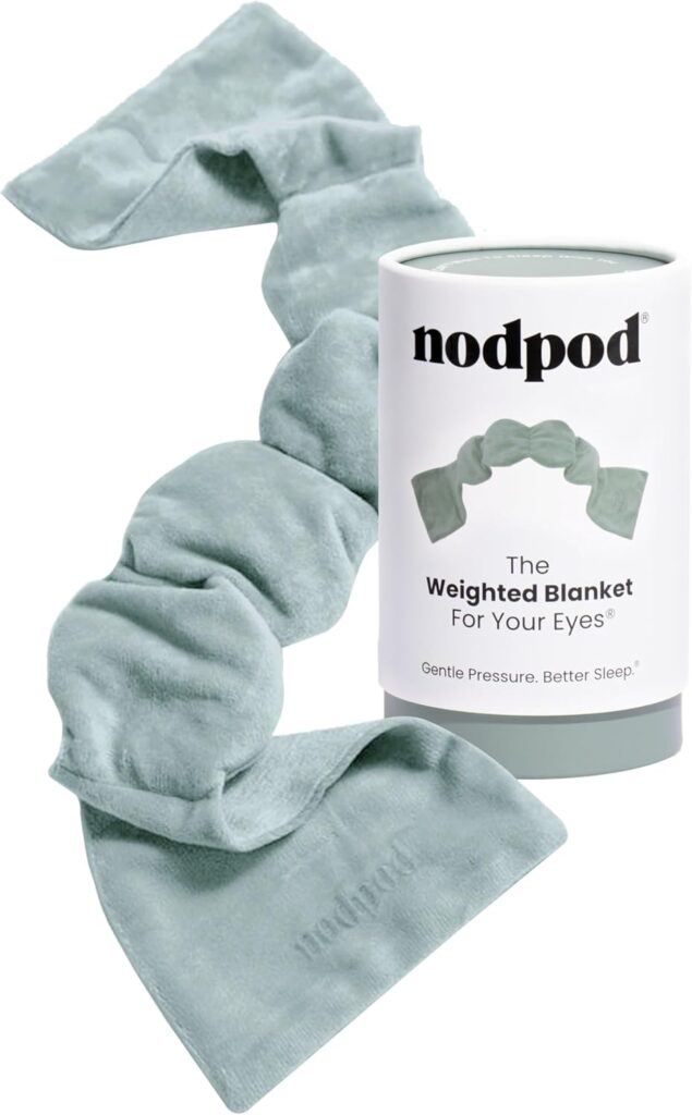 Nodpod Gentle Pressure Sleep Mask | Patented Light Blocking Design for Sleeping, Traveling & Relaxation – Sage