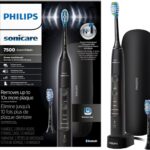 Philips Sonicare ExpertClean 7500 Black, Rechargeable Electric Power Toothbrush, HX9690/05