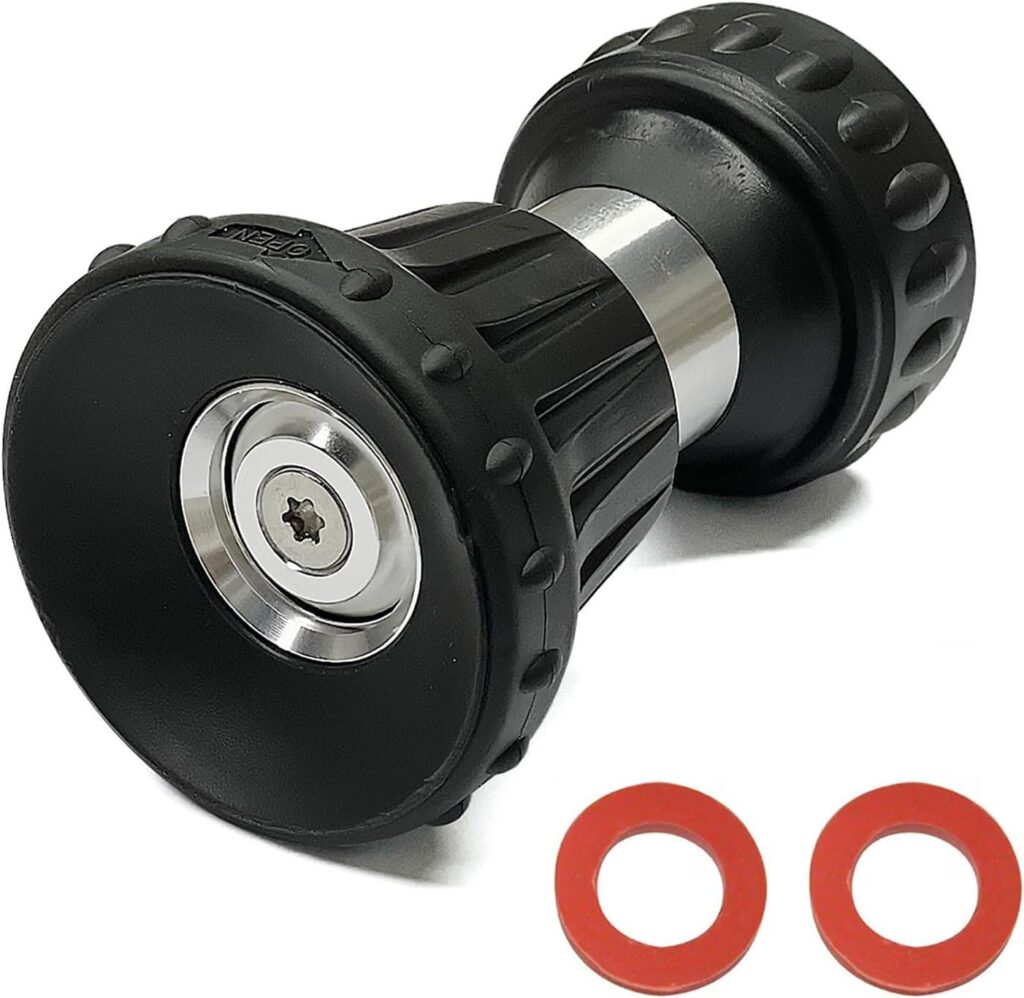 Cyprium Water Hose Nozzle Spray Water Nozzles For Garden Fireman Style Hose Nozzle Outdoor Hose Nozzle Sprayer High Pressure Watertight Connections For Reliable Use In Gardening, Cleaning