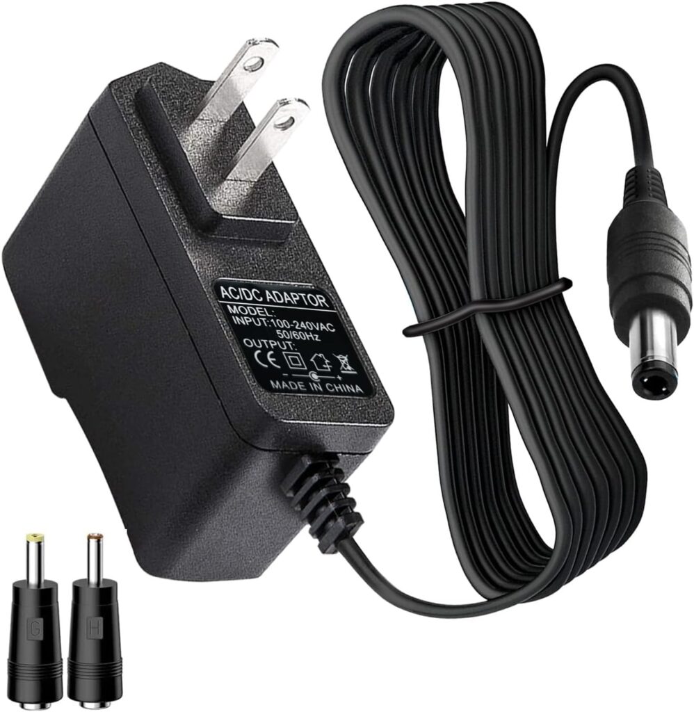 12.6V AC/DC Massage Gun Charger Adapter Compatible with Cholas KZD02, Tyiaus, JamGym, Helices, Headnote, Fantasy, Olski, Fylina, Valano J01, Sylphim,Neprock,Aquapro Power Supply Cord Cable(6.6Ft)