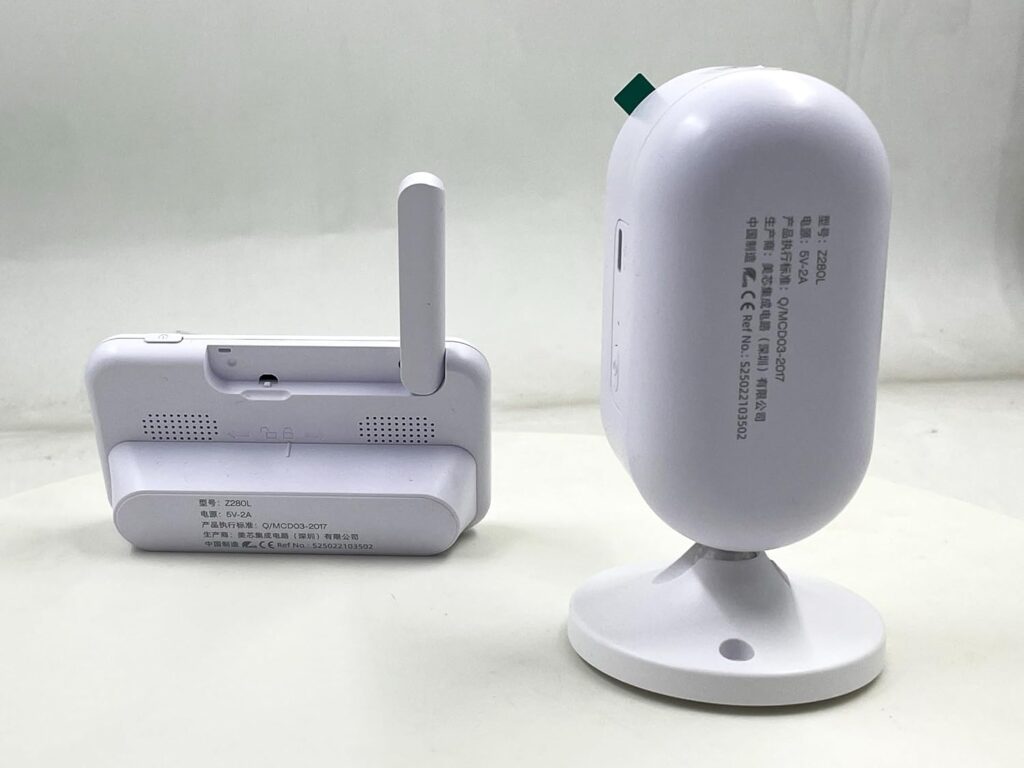 TimeFlys Video Baby Monitor with 2.8″ Screen, Night Vision Camera, 2-Way Audio, Lullabies, Portable Units, No WiFi Required, Model Z280L