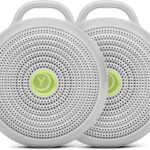 Yogasleep Hushh Portable White Noise Sound Machine for Baby – 2 Pack – 3 Natural Sounds with Volume Control, Compact Size, Noise Canceling for Sleep Aid, Office Privacy, & Meditation, Registry Gift