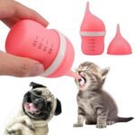 Pet Feeding Bottle for Puppies and Kittens,40ml Pink