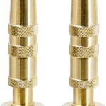 Twinkle Star Heavy-Duty Brass Adjustable Twist Hose Nozzle, 2 Pack, TWIS3432