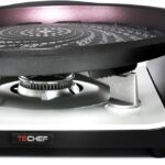 TECHEF – Stovetop Korean BBQ Non-Stick Grill Pan with Agni Portable Gas Stove Burner, Made in Korea (Grill Pan w Stove)