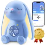 2025 Mom’s Choice Awards | White Noise Sound Machine Baby – Cry Detection, Night Light, 100 Soothing Sounds, App Control, 150% Battery Life, 50% Faster Sleep, Newborn Essentials
