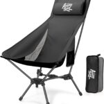Compact Folding Camping Chair,Backpacking Chair,Supports 374lbs,Portable Travel & Hiking Chair,Lightweight Design,Perfect for Hiking Gear, Picnics and Traveling