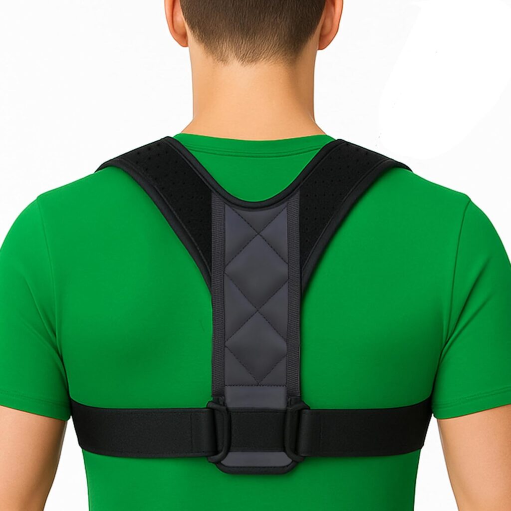Back Brace Posture Corrector for Men and Women – Invisible & Mesh Breathable Upper Back Brace – Adjustable Back Straightener – Relieve Shoulder, Neck & Back Pain, L(38-48inch) 1PCS
