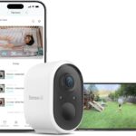 Sense-U Battery Baby Monitor Smart Security Camera, Indoor/Outdoor Use, AI Breathing Detection, 1080p Video Monitor, Weatherproof Wireless Camera, 2-Way Audio, No Monthly Fee