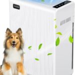 Air Purifiers for Home Large Room up to 2000ft², H13 HEPA Air Filter for Pets Hair Dander Smoke Pollen Dust, Non-Ozone, Portable Air Purifiers for Bedroom Office Living Room, E-300L, White