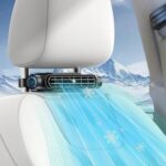 Car Fan for Driver and Passenger’s Seat – Mini Portable USB Backseat Cooling Fan Kids Baby Quiet headrest Neck Fan Accessories with 3 Adjustable Wind Speeds for All Cars Vehicle Jeep Van RV Truck