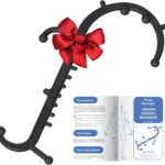 Deep Tissue Back & Neck Massager – Back Massager Stick for Pain Relief, Muscle Knot Remover, Trigger Point Massage Tool for Full Body, Shoulders, Legs – Pressure Point Massage Tool (Black)