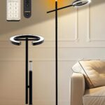Smart Floor Lamp with APP, Therapy light floor lamp 10000 Lux,Sunlight lamp Stepless Dimmable 2700-6500K,LED UV-Free light therapy,Circadian Rhythm,Timer, Floor Lamp for Living Room Bedroom Office(H1)