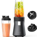 iCucina Smoothie Blender, Personal Blender for Shakes and Smoothies, 500W Pulse Technology Single Serve Blenders with 2 x 28oz Protable Cups for Ice Crush, Frozen Fruit Drinks