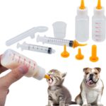 Pet Feeding Bottle and Syringe Set for Puppies and Kittens