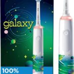 Oral-B Kids Electric Toothbrush with Coaching Pressure Sensor and Timer, Rechargeable Toothbrush with Brush Head, Sparkle & Shine