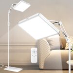 SUXIO Light Therapy Lamp – 12000 LUX Therapy Light, Happy Lamp with Remote, Light Box Therapy with 3 Timer & 4 Brightness, LED UV-Free Daylight Lamp Perfect for Home, Office