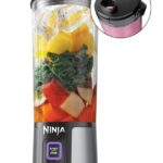 Ninja BC151BK Blast Portable Blender, Cordless, 18oz. Vessel, Personal Blender-for Shakes & Smoothies, BPA Free, Leakproof-Lid & Sip Spout, USB-C Rechargeable, Dishwasher Safe Parts, Black