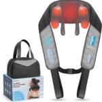 COMFIER 4D Neck and Shoulder Massager with Heat, Wireless Deep Tissue Back Massager for Pain Relief, Hands-Free Shiatsu Neck Massager with Carry Bag, Gift for Women Men Mom Dad