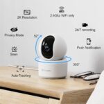 GALAYOU Indoor Security Camera 2K, 360 Degree 2.4G WiFi Home Security for Baby/Pet/Elder/Nanny with Night Vision, 24/7 SD Card Storage, Works with Alexa and Google Assistant G2-2Pack