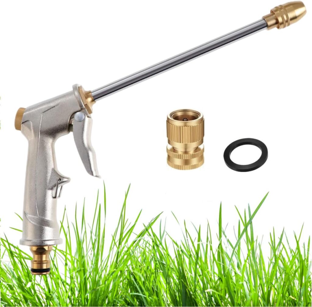 Garden Hose Nozzle, High Pressure Water Hose Nozzle Sprayer Gun, Head Fits all 3/4”Garden Hose Thread,for Washing Cars, Lawn & Garden,Watering Plants, Outdoor Fun & Showering Pets,Cleaning
