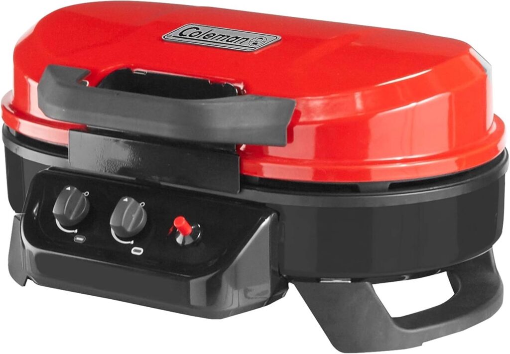 Coleman RoadTrip 225 Portable Tabletop Grill, 2-Burner Gas Grill with Matchless Ignition & Adjustable Temperature Control, 11,000 BTUs of Power for Grilling, Tailgating, Camping, BBQ, & More