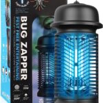 Bug Zapper Outdoor – Electric Mosquito Zapper with 4200V Powerful Grid and 20W UV Lamp,IPX4 Waterproof Mosquito Killer,Fruit Fly Traps for Home Backyard Camping Garden (20W)