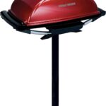 George Foreman Indoor Outdoor Electric Grill, Non-Stick Grill Griddle Plate, Healthy Grilling Drip Tray Reduces Fat, Portable Barbeque