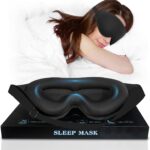 3D Advanced Eye Mask for Sleeping,Soft and Lightweight Sleep mask,Sleep Eye Mask for Men Women,lash Sleeping mask for lash Extensions (Black)