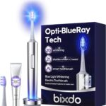 Whitening Electric Toothbrush for Adults, Professional 460nm Whitening Blue Light Tech, 31,000VPM Sonic & Oscillating Cleaning with Smart AI Sensor, 6-Month Long-Lasting Battery