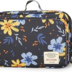 MOMIGO Baby Diaper Caddy Bag – Diaper Caddy Tote Baby Stroller Bag Nursery Storage Bin for Diapers, Wipes & Toys Mini Diaper Bag for Outdoor (Yellow Flower)