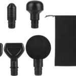 6Pcs Massage Heads with Storage Bag, Replaceable Massager Gun Attachment, Massage Gun Deep Tissue Plug&Play Applicators