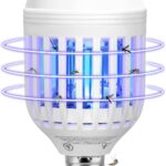 BANPESTT Bug Zapper Light Bulb 2-in-1 Indoor Mosquito Zapper Gnat Trap- Electric Fly Insect Killer&Bug Catcher for Home Backyard Patio
