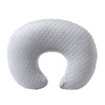 ESEN Nursing Pillow and Body Positioner for Breast Feeding and Bottle Feeding, Ultra Soft Baby Breastfeeding Pillows with Removable Nursing Pillow Cover for More Support for Mom and Baby (Gray)