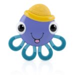 Nuby Vibe-EEZ Vibrating Teether – Battery Powered – Textured Surface and Easy to Grasp Toy for Baby Teething Relief – 3+ Months – Octopus