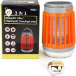 Fuzebug Buzz Blast Pro Mosquito Killer Solar Bug Zapper Outdoor Waterproof and Indoor Buzz Blast Pro Bug Zapper Buzzbug Light Flashlight Camping Buzzblast Mosquito Killer LED Light (Orange)